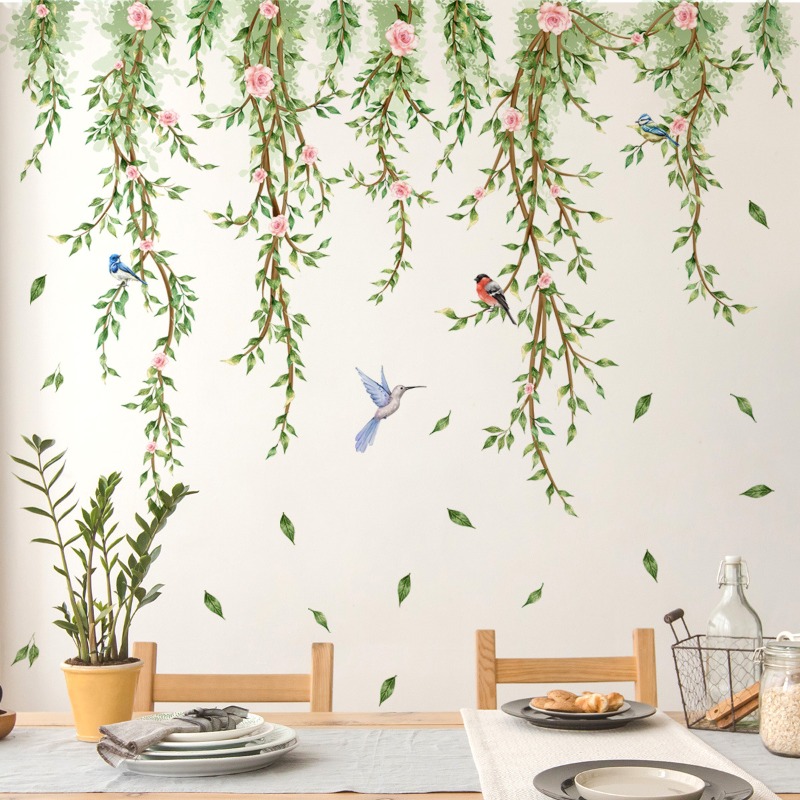 Branches Flowers Birds Glass S - đánh giá và giá Home Decor Window Blinds