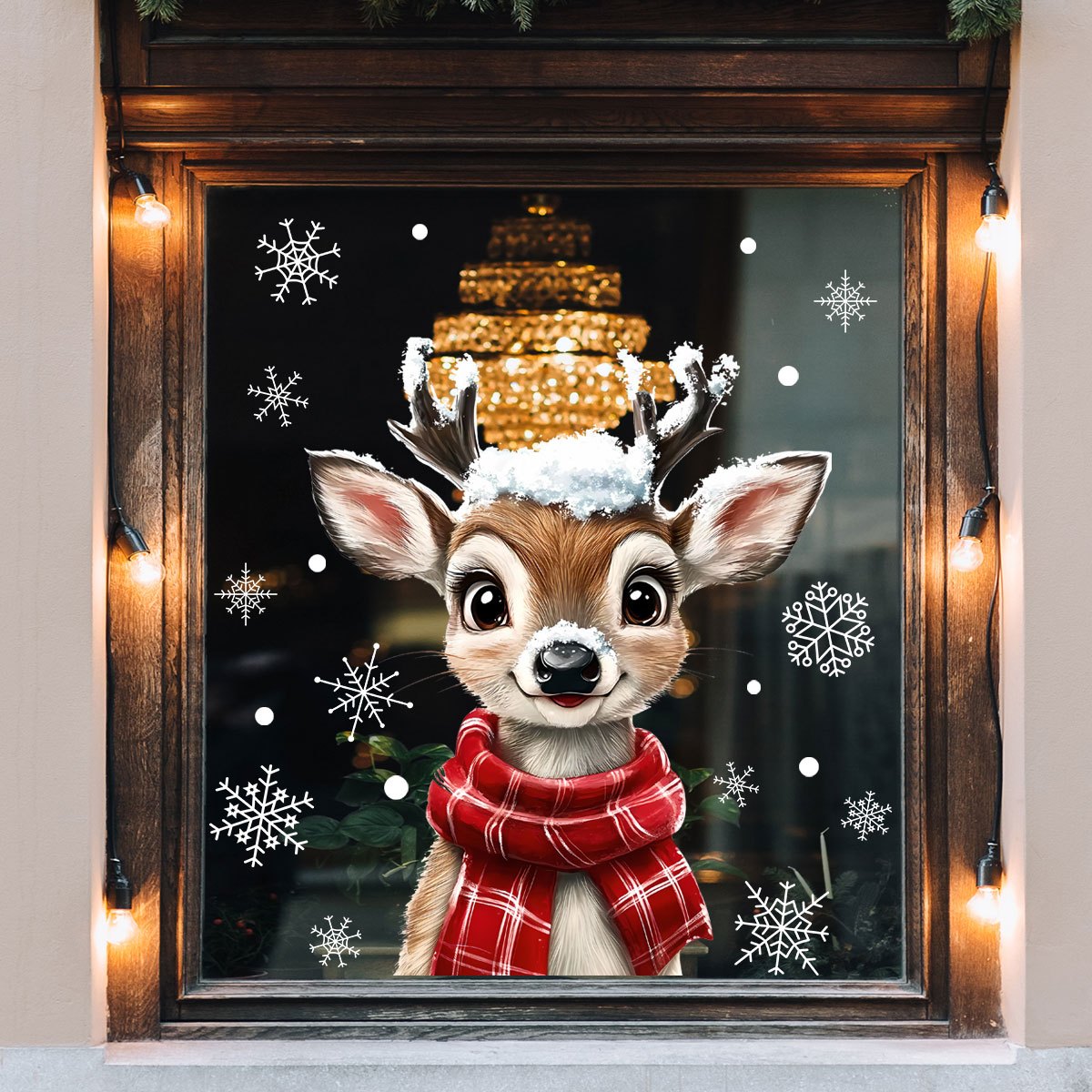 1pc Christmas Scarf Snowflake  - đánh giá và giá Home Decor Window Blinds