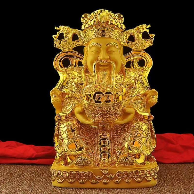 Feng Shui Gold God of Wealth L - đánh giá và giá Home Decor Resin