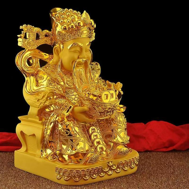 Feng Shui Gold God of Wealth L - đánh giá và giá Home Decor Resin