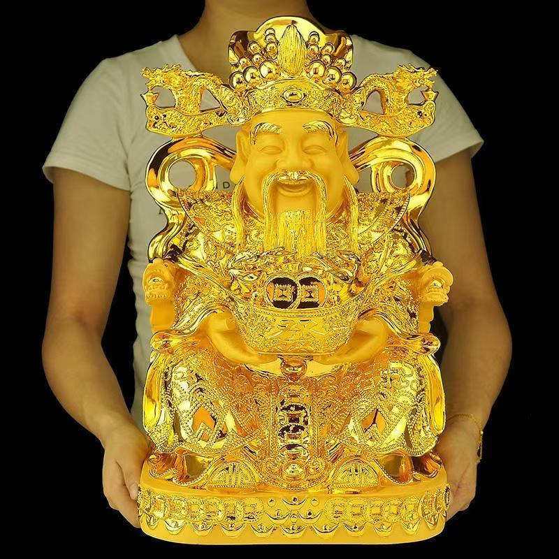 Feng Shui Gold God of Wealth L - đánh giá và giá Home Decor Resin