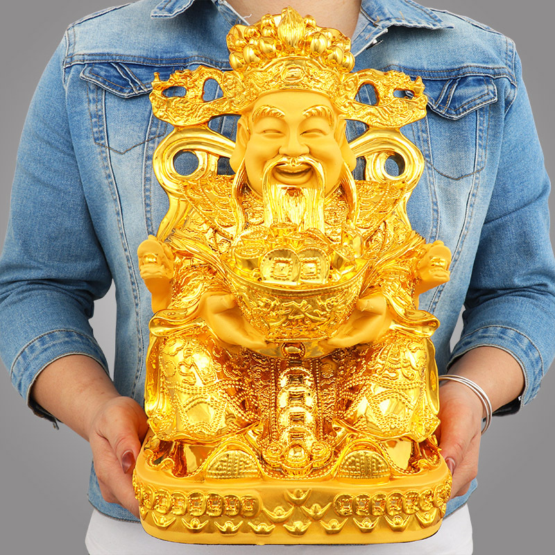 Feng Shui Gold God of Wealth L - đánh giá và giá Home Decor Resin