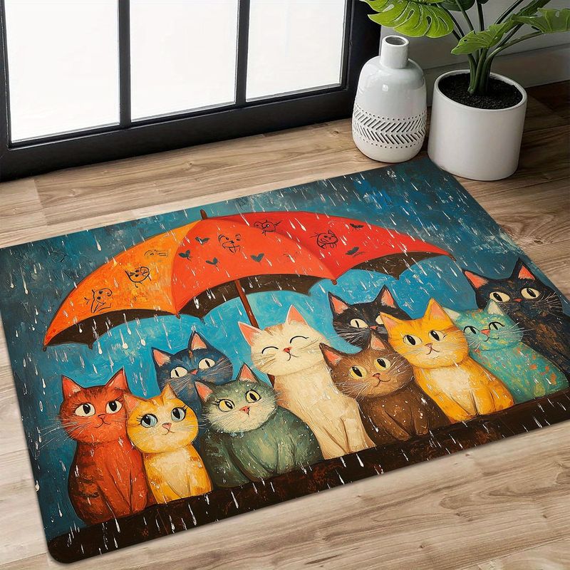 VIKAMA Cute Cats Under Umbrell - đánh giá và giá Home Decor Under 1000