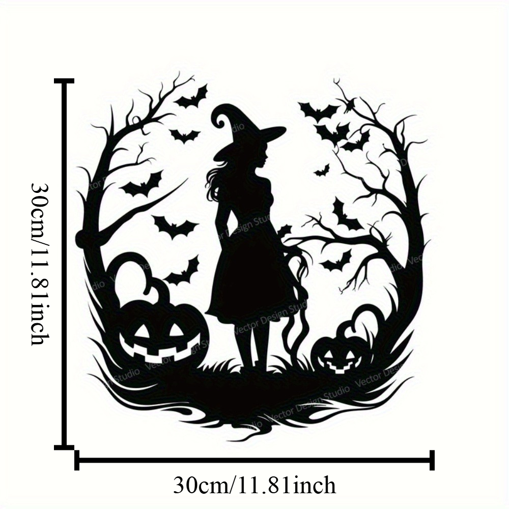 Witch Metal Art SVG Halloween  - đánh giá và giá Home Decor Logo