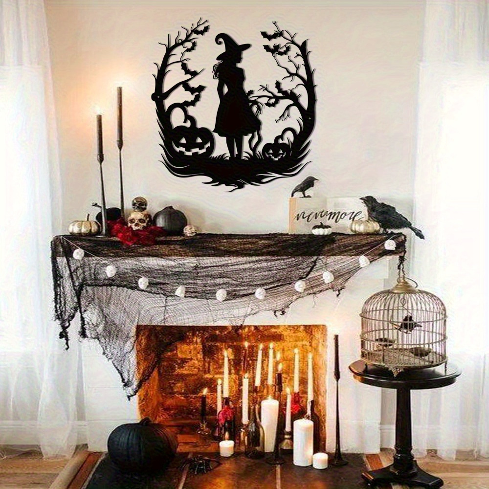 Witch Metal Art SVG Halloween  - đánh giá và giá Home Decor Logo