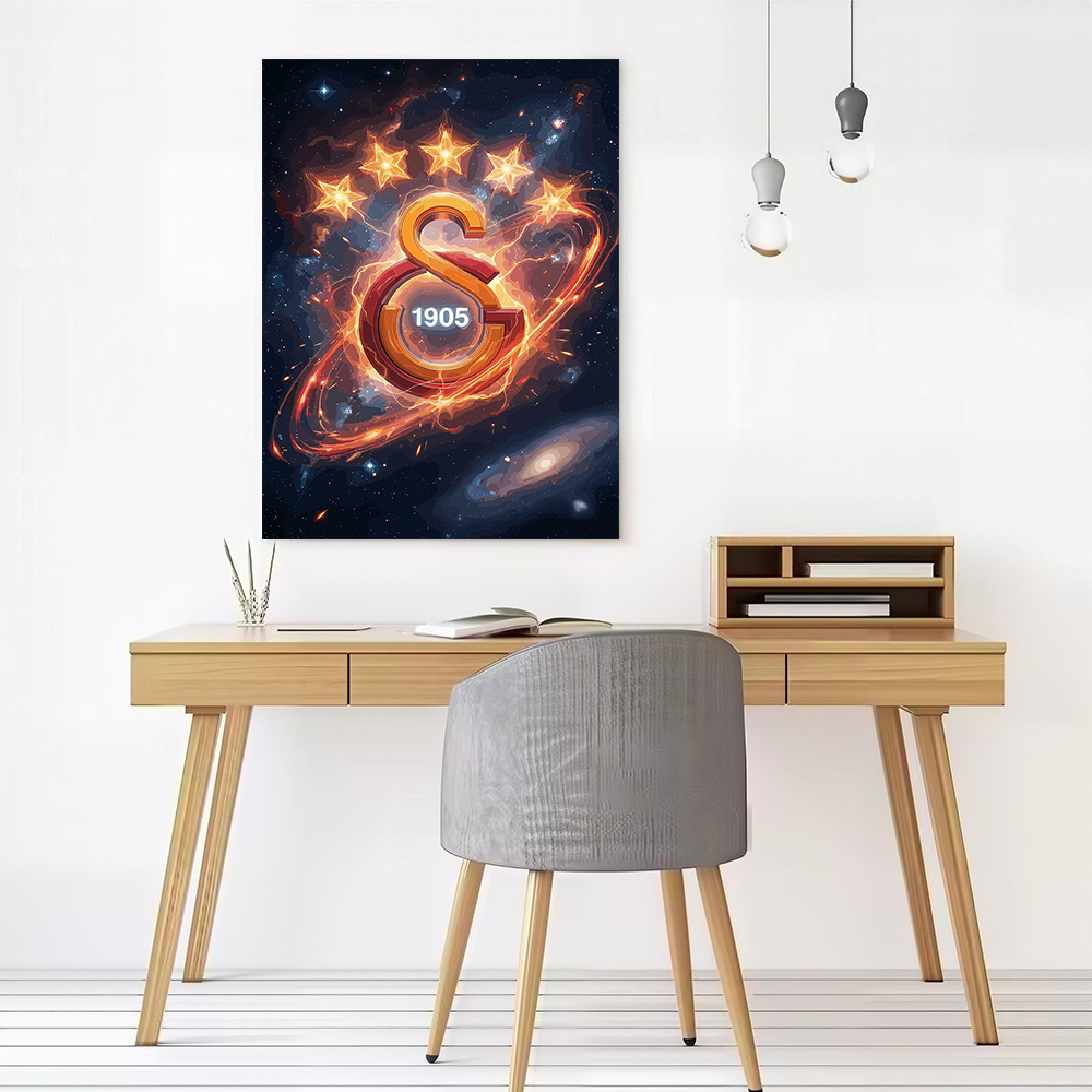 Galatasaray Logo in Cosmic Neb - đánh giá và giá Home Decor Logo