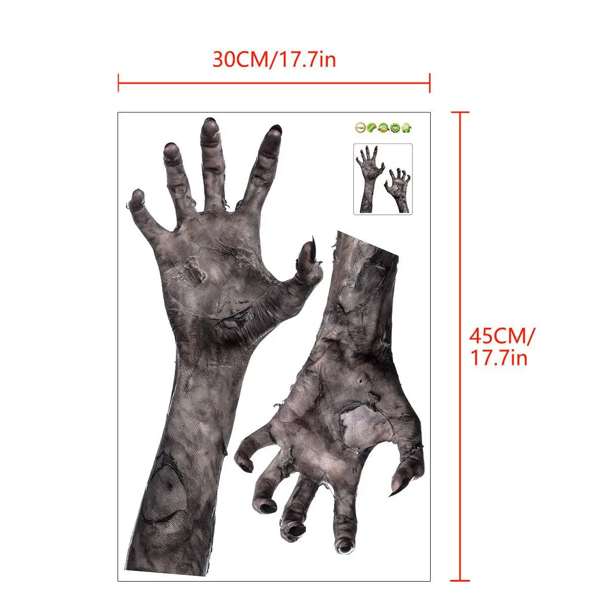 Creative Zombie Hand Halloween - đánh giá và giá Home Decor Window Blinds