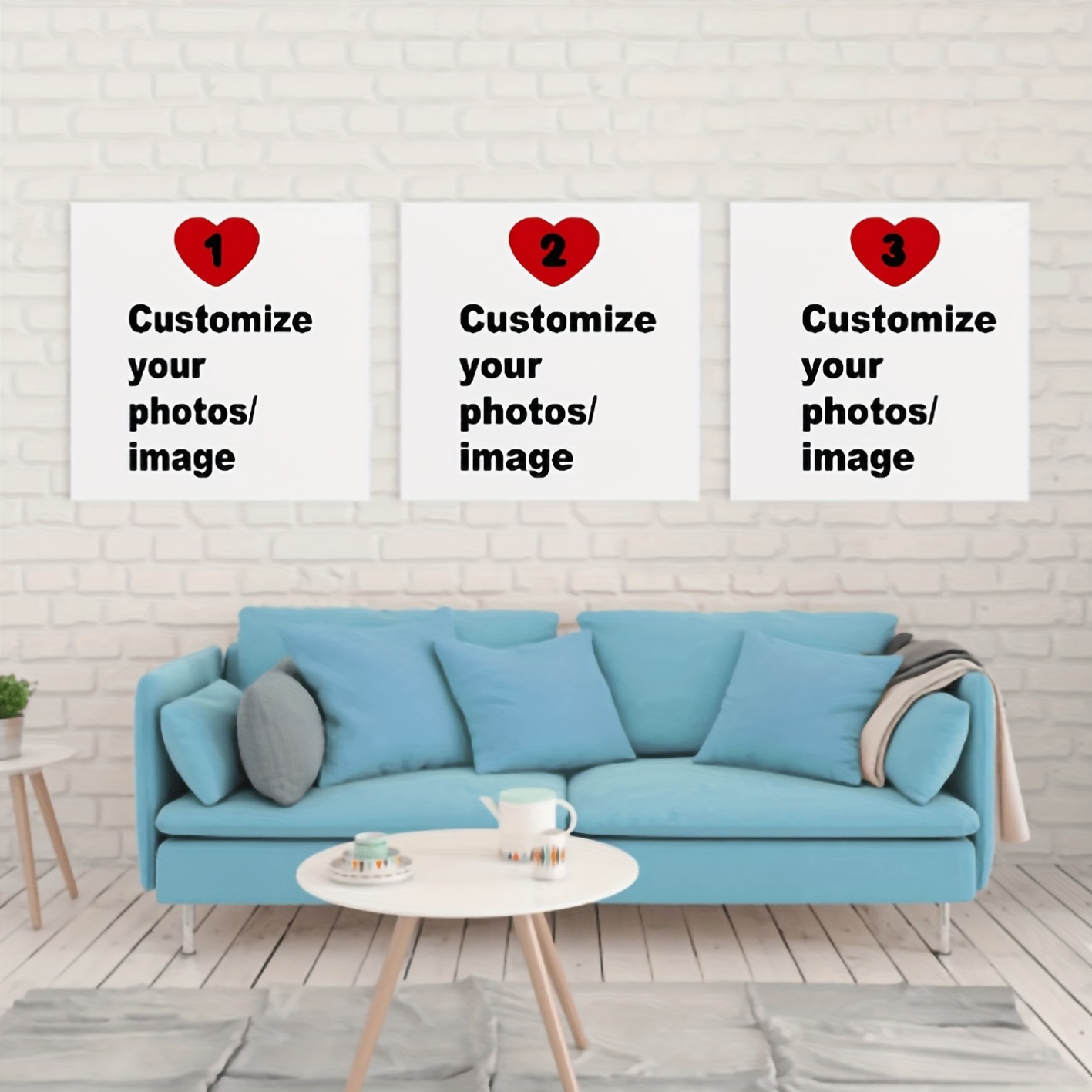 3pcs/set Custom Square Canvas  - đánh giá và giá Home Decor Theme