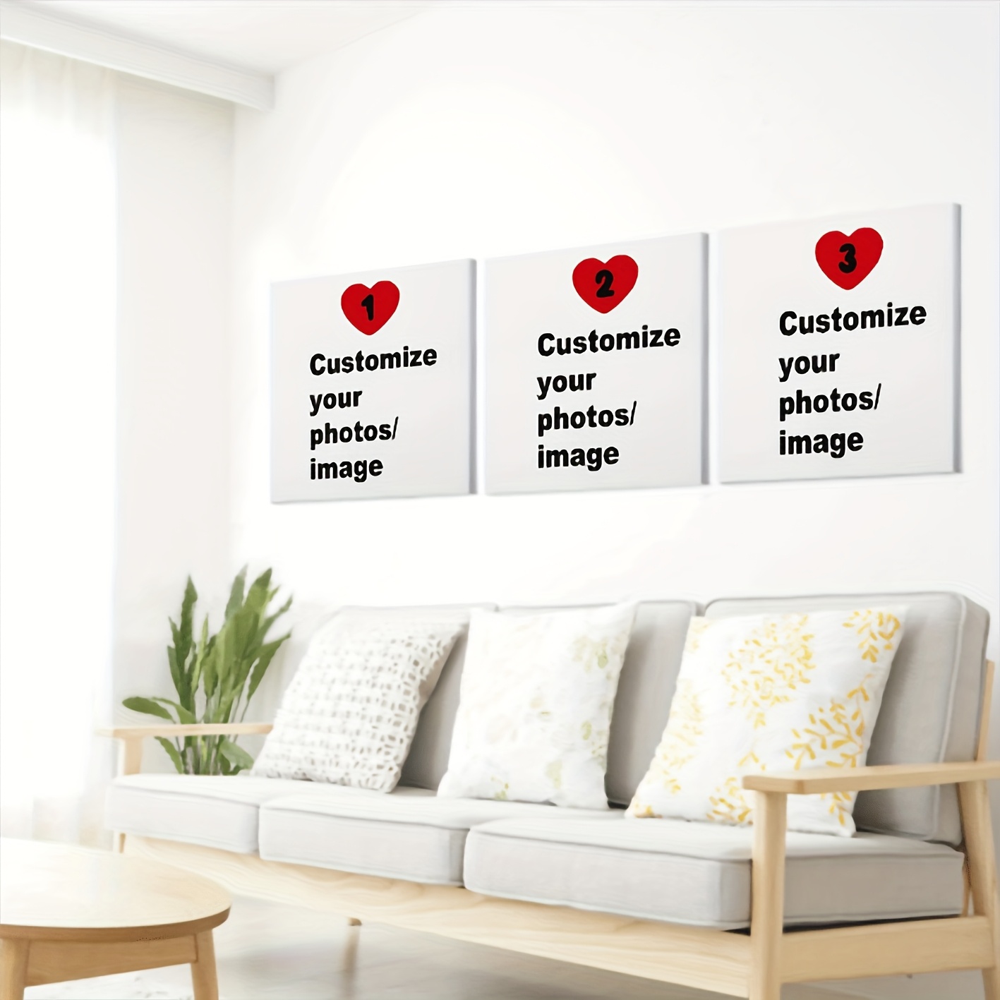 3pcs/set Custom Square Canvas  - đánh giá và giá Home Decor Theme