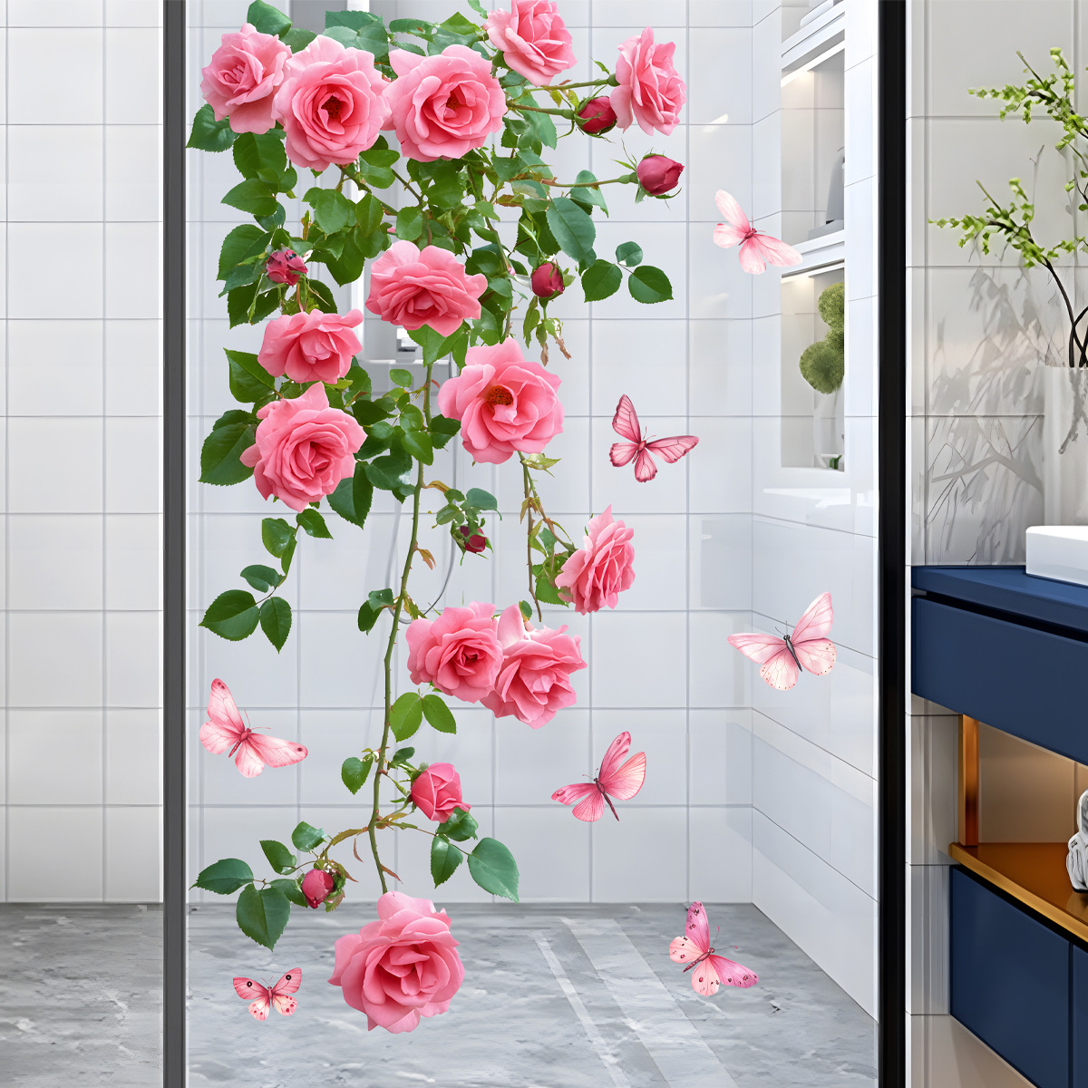 1PC Flower Vine Window Decal P - đánh giá và giá Home Decor Window Blinds