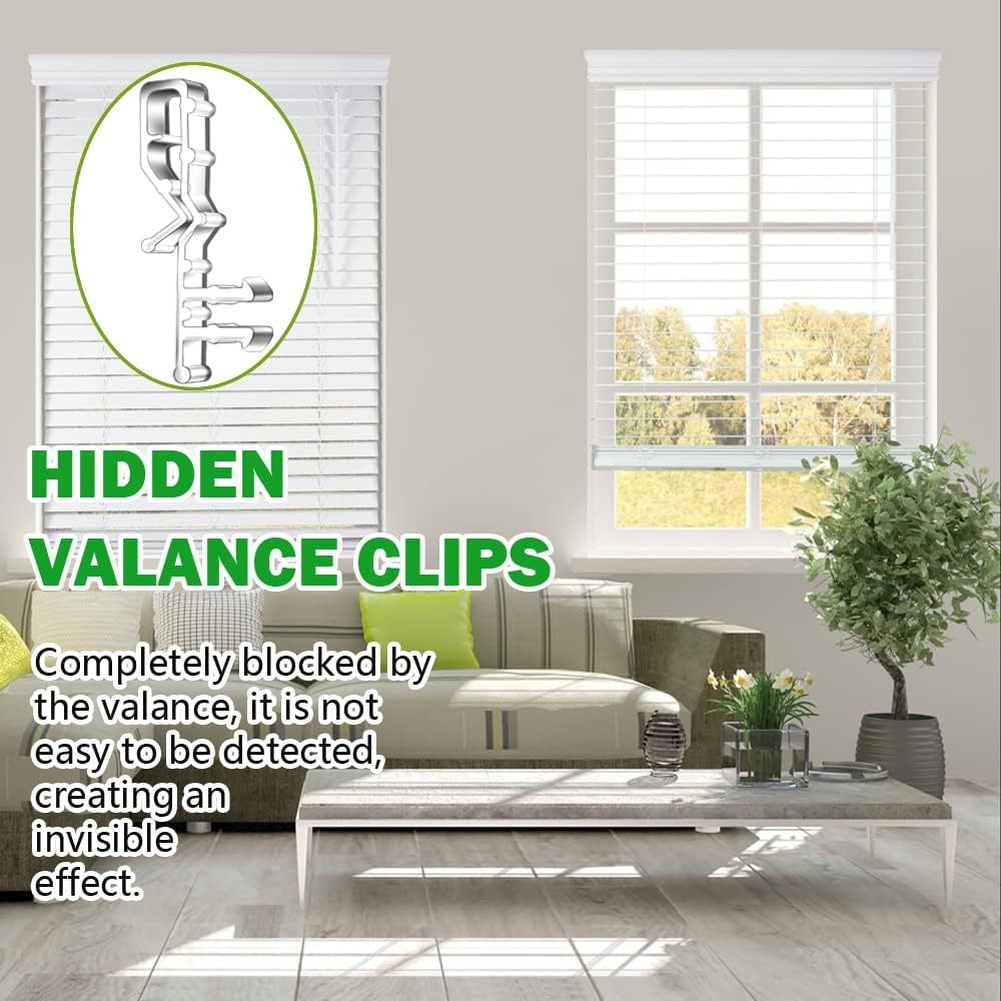 18Pcs Transparent Valance Clip - đánh giá và giá Home Decor Window Blinds