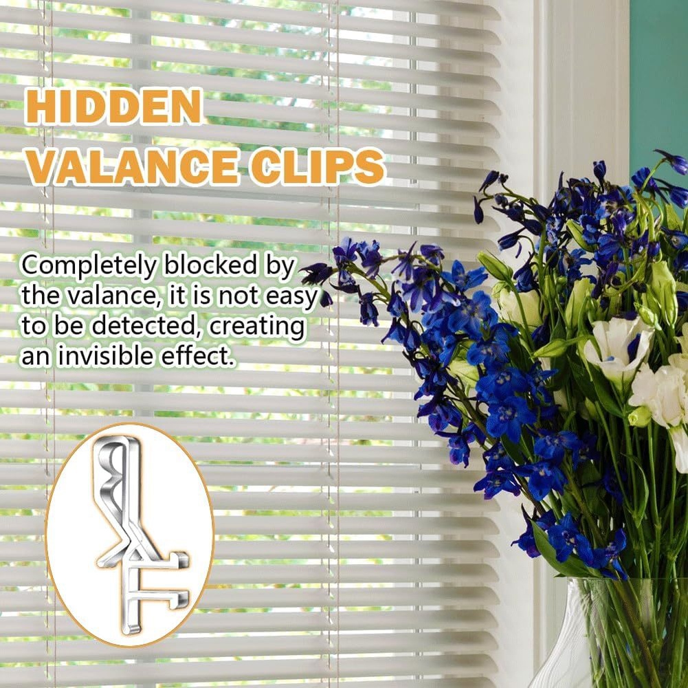 18Pcs Transparent Valance Clip - đánh giá và giá Home Decor Window Blinds