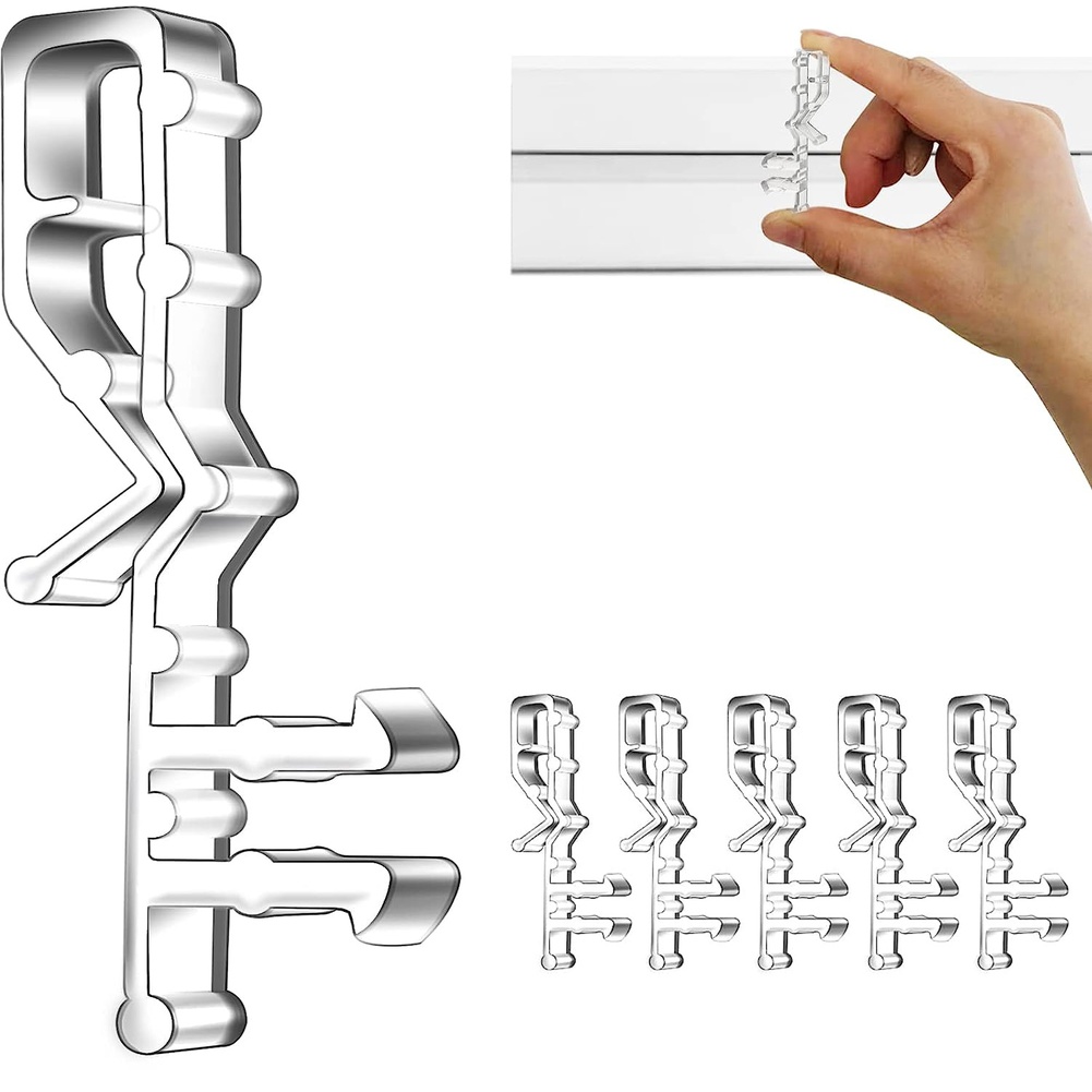 18Pcs Transparent Valance Clip - đánh giá và giá Home Decor Window Blinds