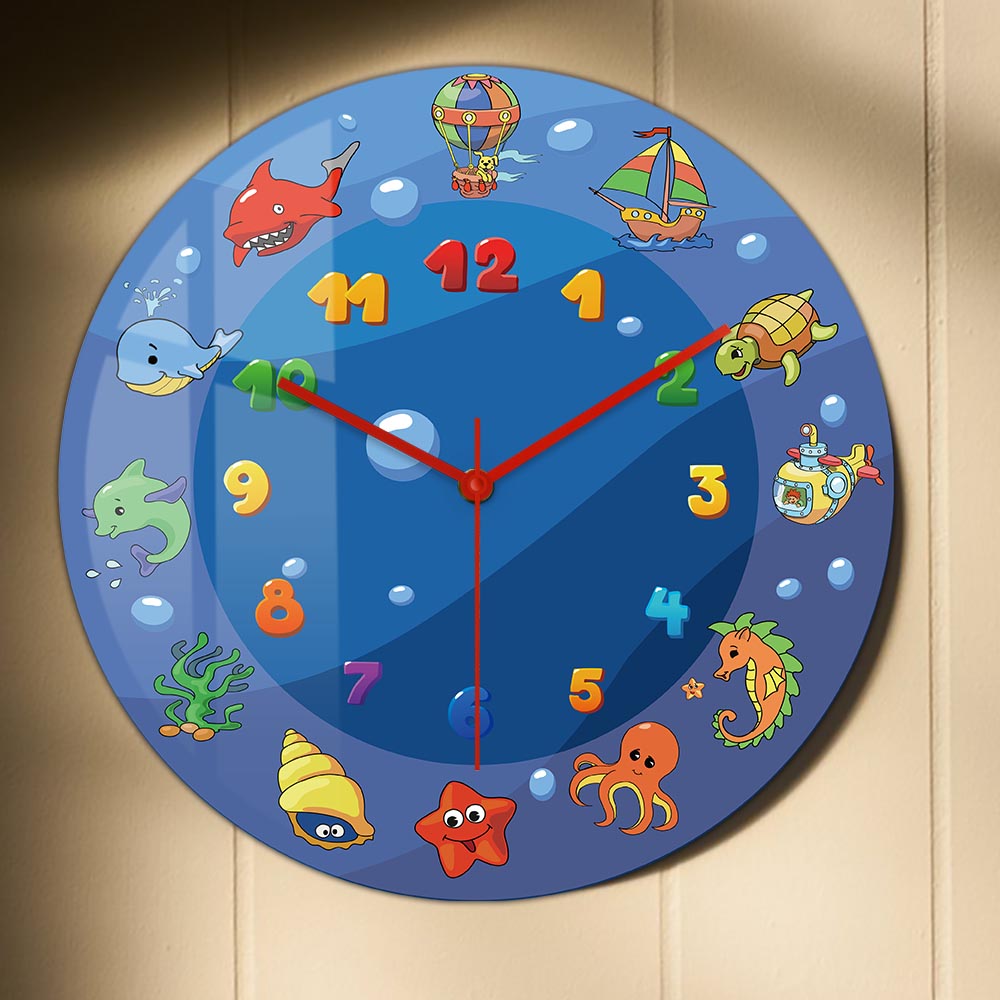 Cartoon Sea Animals Blue Wall  - đánh giá và giá Home Decor Under 300