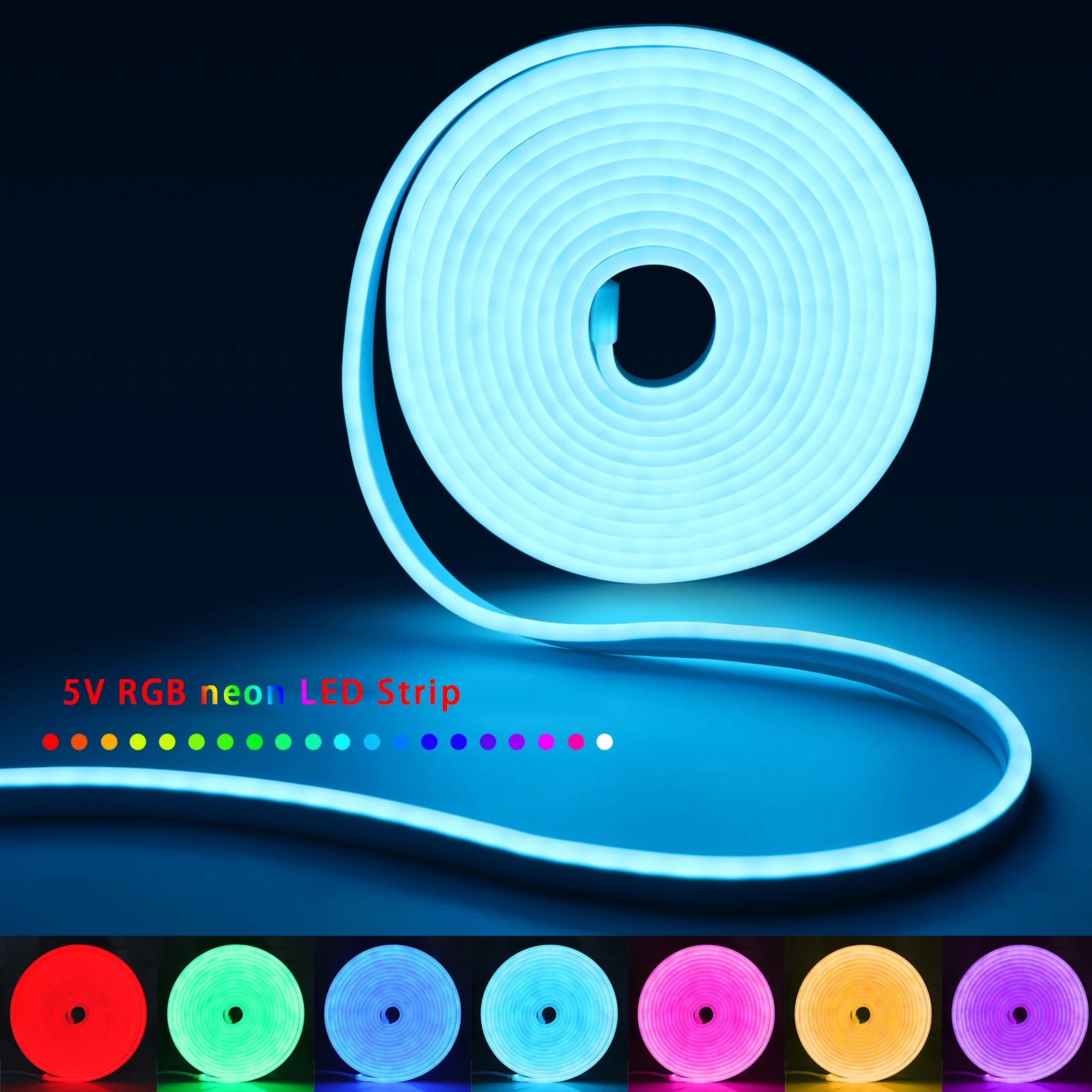 1-5m RGB LED Neon Strip Light  - đánh giá và giá Home Decor Happy