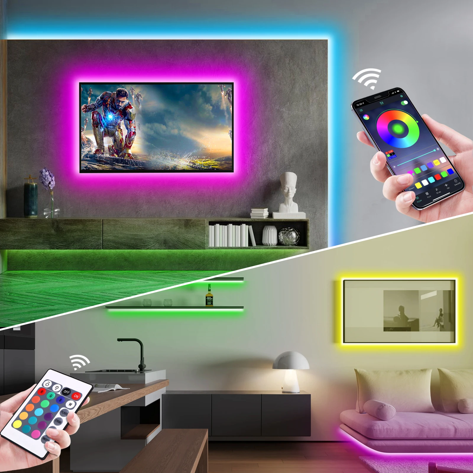 1-5m RGB LED Neon Strip Light  - đánh giá và giá Home Decor Happy
